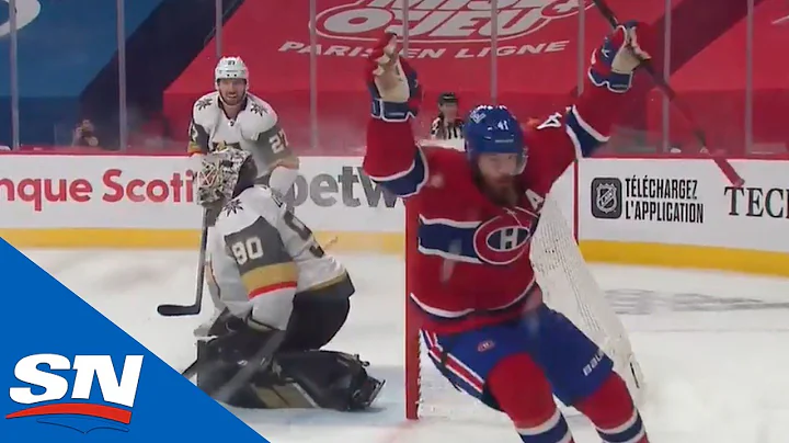 Paul Byron Goes Upstairs On Robin Lehner To Get Th...