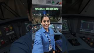 indian railway female Loco pilot vande Bharat express train Safar Hindi #locomotive #viralreels
