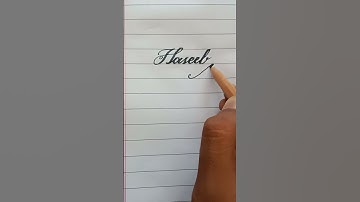 How to write Haseeb in Cursive Handwriting|#shortsviral