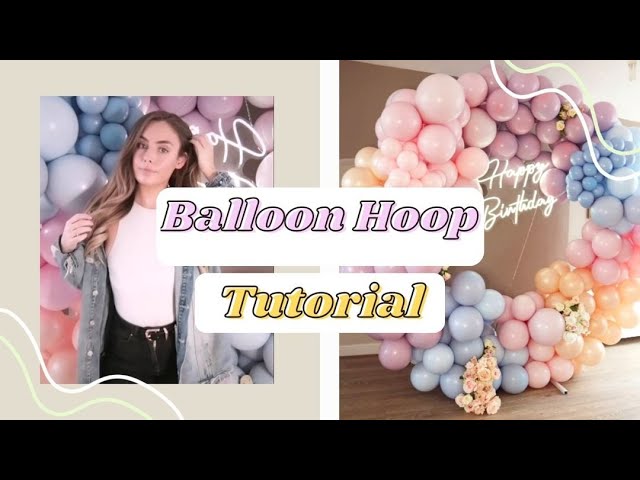 How to make balloons shine  Balloon garland hoop tutorial 