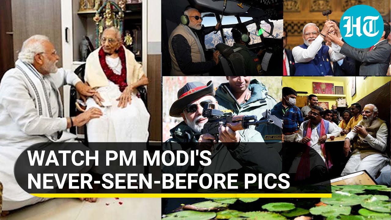 PM Modi flies drone, aims gun and stands in aircraft cockpit | Exclusive 22 pics of 2022