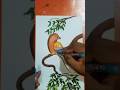 "Beautiful Bird Painting with Marker Pen 🐦 | Easy & Colorful Art | Satisfying Drawing #shorts"