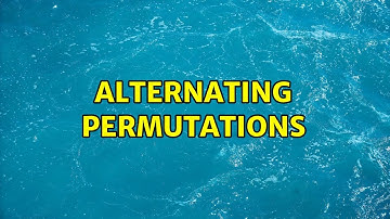 Alternating permutations