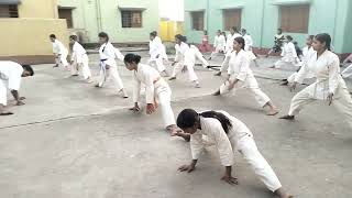 🥋_KARATE TRAINING🥋| KOTSHILA KARATE ACADEMY|#karate #viral Ladies Staching_Video!!