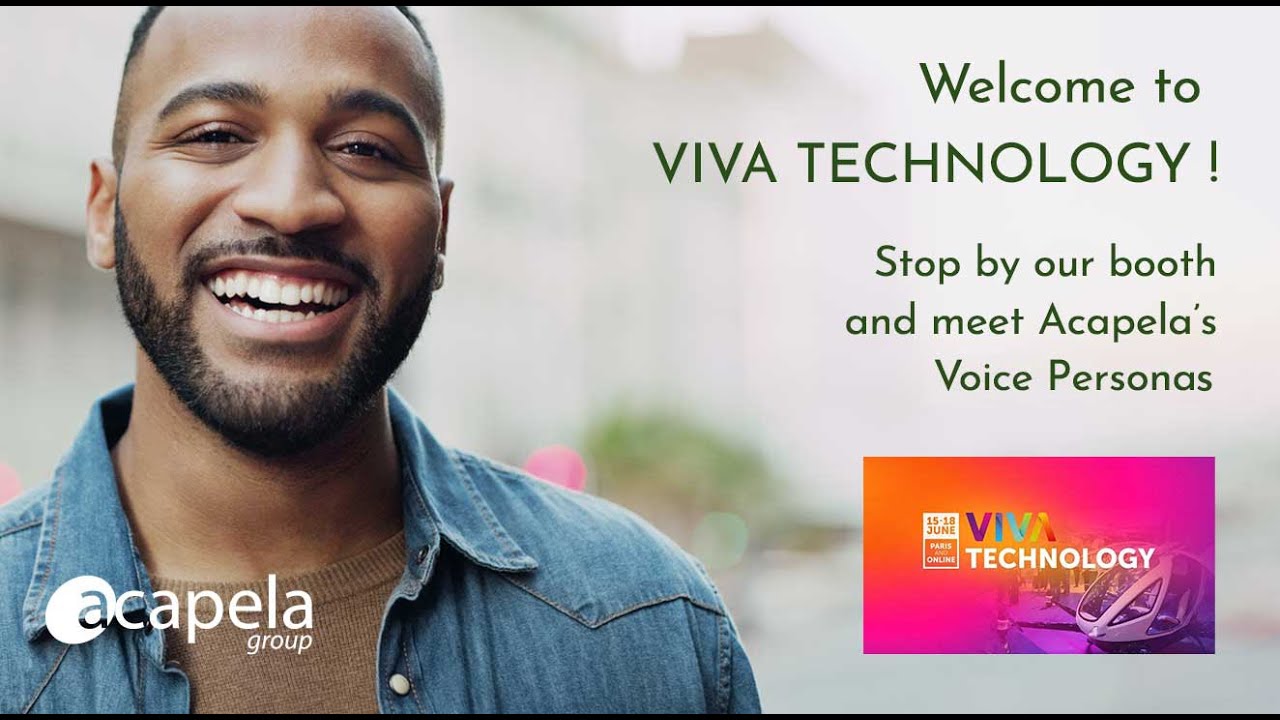 Meet Acapela's digital voice personas à Viva Technology 2022