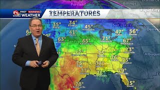Warm Easter, but rain on the way