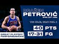  draen petrovi  great playoff performances  40 point explosion  v cle on 23rd april 1992