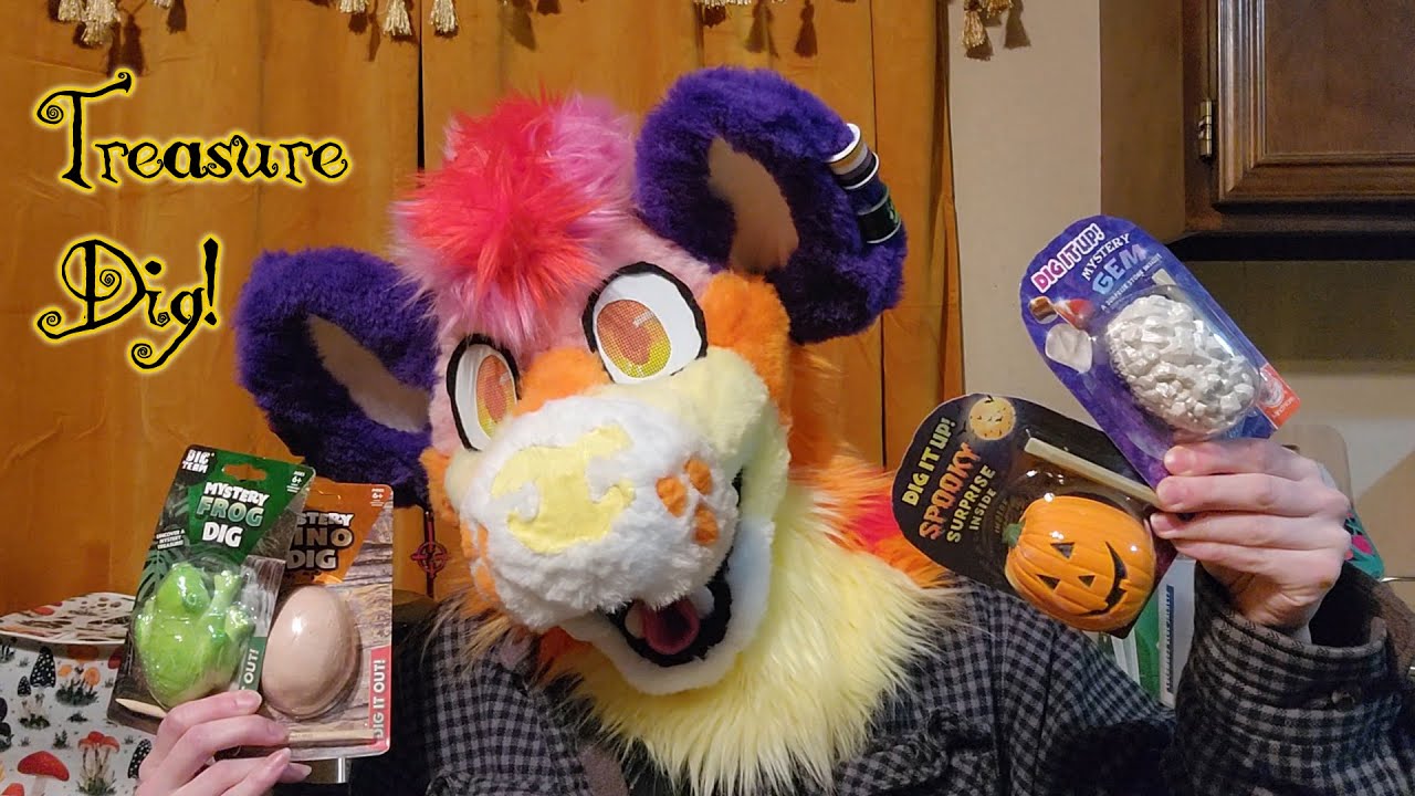 Treasure Dig! Crunchy Chunky Sounds-Furry Asmr