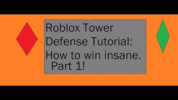 Roblox Tower defense tutorial part 1