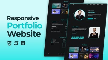 How To Make Responsive Portfolio Website Using HTML CSS JavaScript