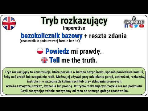 Tryb rozkazujący angielski - Imperative English