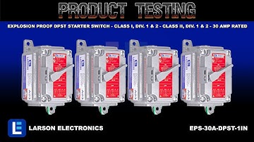 Explosion Proof DPST Starter Switch - Class I, Div. 1 & 2 - Class II, Div. 1 & 2 - 30 Amp Rated