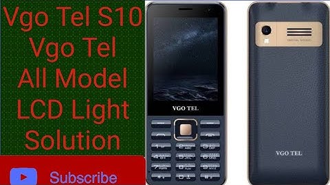 Vgo Tel S10,S20,i10,i12 Display Light Fix white LCD Repair