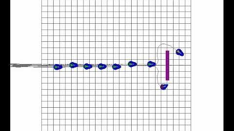 9 Robots Line Formation, Initialization + Flat Obstacle - Simulation