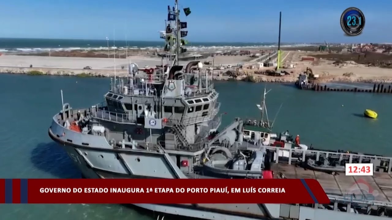 Governo do Estado inaugura 1ª etapa do Porto em Luís Correia 13 12 2023