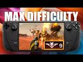 Max difficulty hell divers 2 on steam deck  performance test