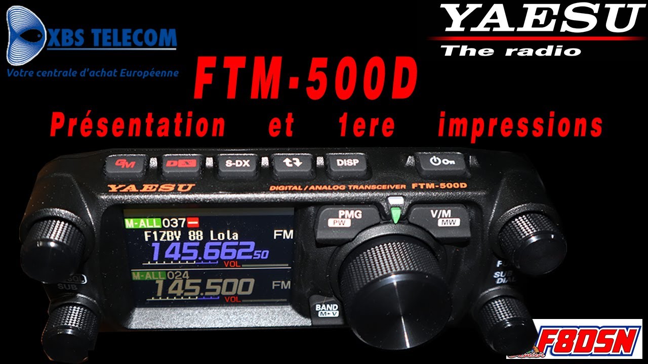 FTM 500D Yaesu Premire prsentation en franais et premires impressions  pourtoi  radioamateur