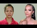Trang Điểm Mắt 1 Mí Lót,Mặt Góc Cạnh / Hùng Việt Makeup