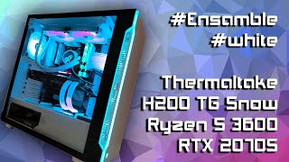 PC Gaming White - Thermaltake H200TG Snow - Ryzen 5 3600 - RTX 2070S - Asus Strix B550-A