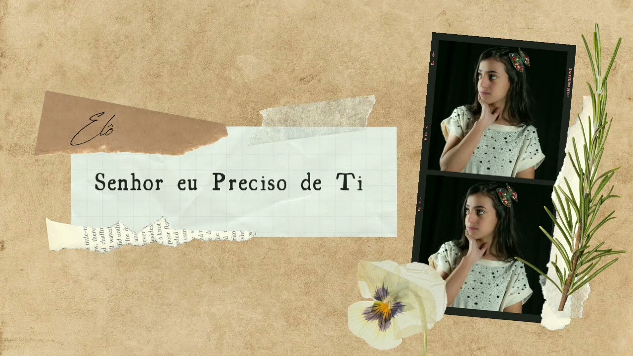 Senhor eu Preciso de Ti - Elô Martins (Lyric Vídeo)