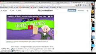 Screencast Educ 578 NY Times Learning Network