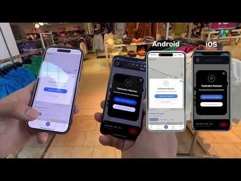 Mapsted Location Technology Navigation Capabilities Demo - video from MAPSTED