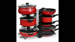 ABOUT SPACE Pan Organizer🔥49% Off Best Kitchen Storage Rack #kitchenorganization #amazondeals