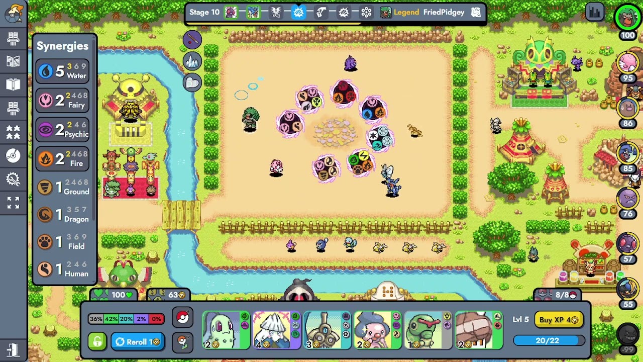 POKEMON AUTO-CHESS 6.3! SMEARGLE'S SCRIBBLE! CROWDED BOARD! MANTINE SWEEEEEEEEEEP ASDASKJGHADJKFHADJ