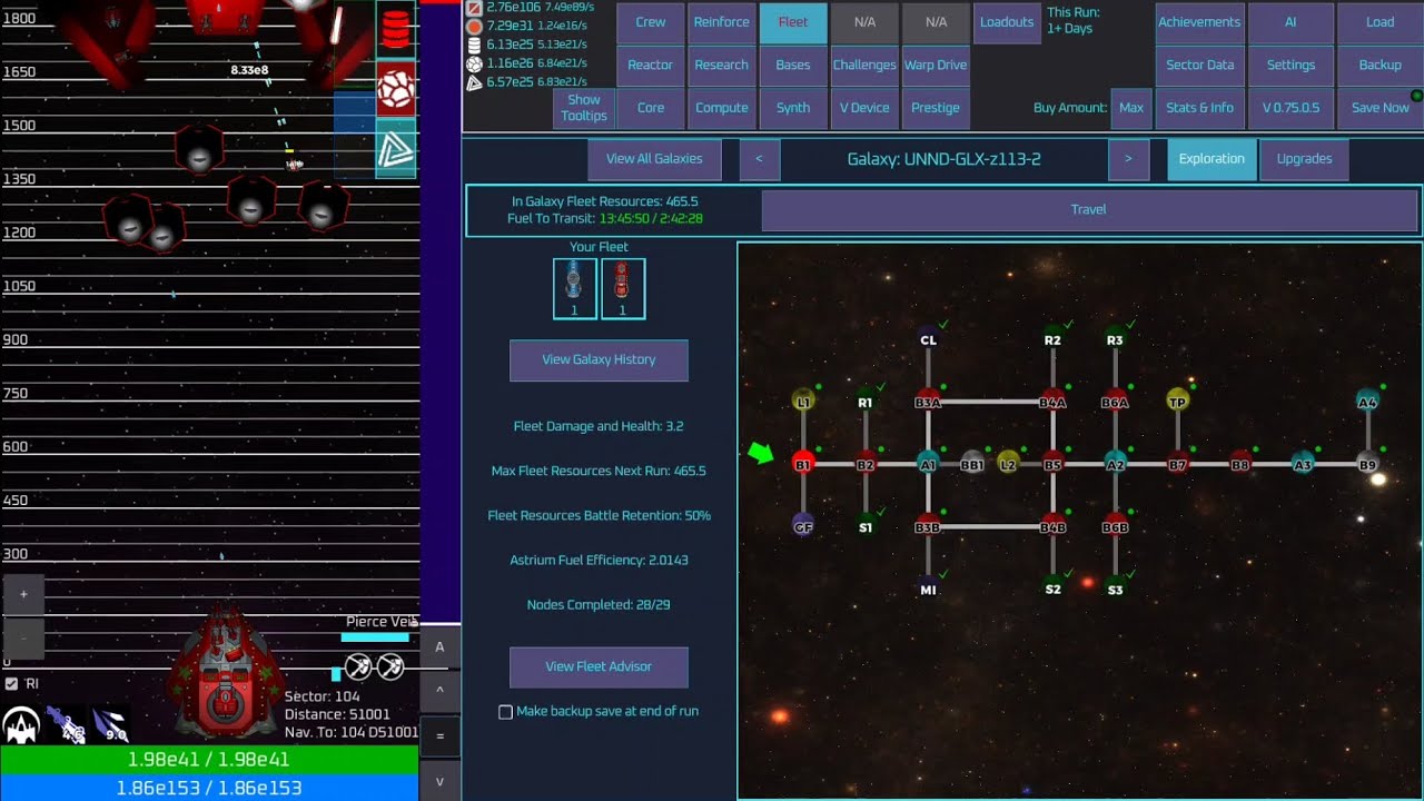 Unnamed Space Idle. Fleet Galaxy 2: z113. (FFR 50%, Weapon Mod)