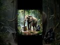 gorilla vs elephant real fight | elephant and gorilla fighting