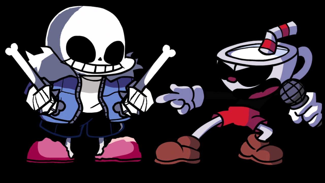 Monochrome but Sans and Cuphead sings it. [Friday Night Funkin