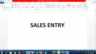 Java POS Software SALES ENTRY