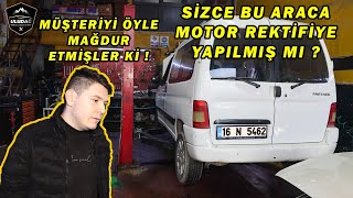 MOTOR REKTİFİYE YAPILDI DENİLEN ARACIN TEKRAR MOTORUNU İNDİRDİK ! (Peugeot Partner 1.9)