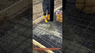 Amazing Concrete Slab Pouring Process with Reinforcement Mesh | Modern Construction Technique