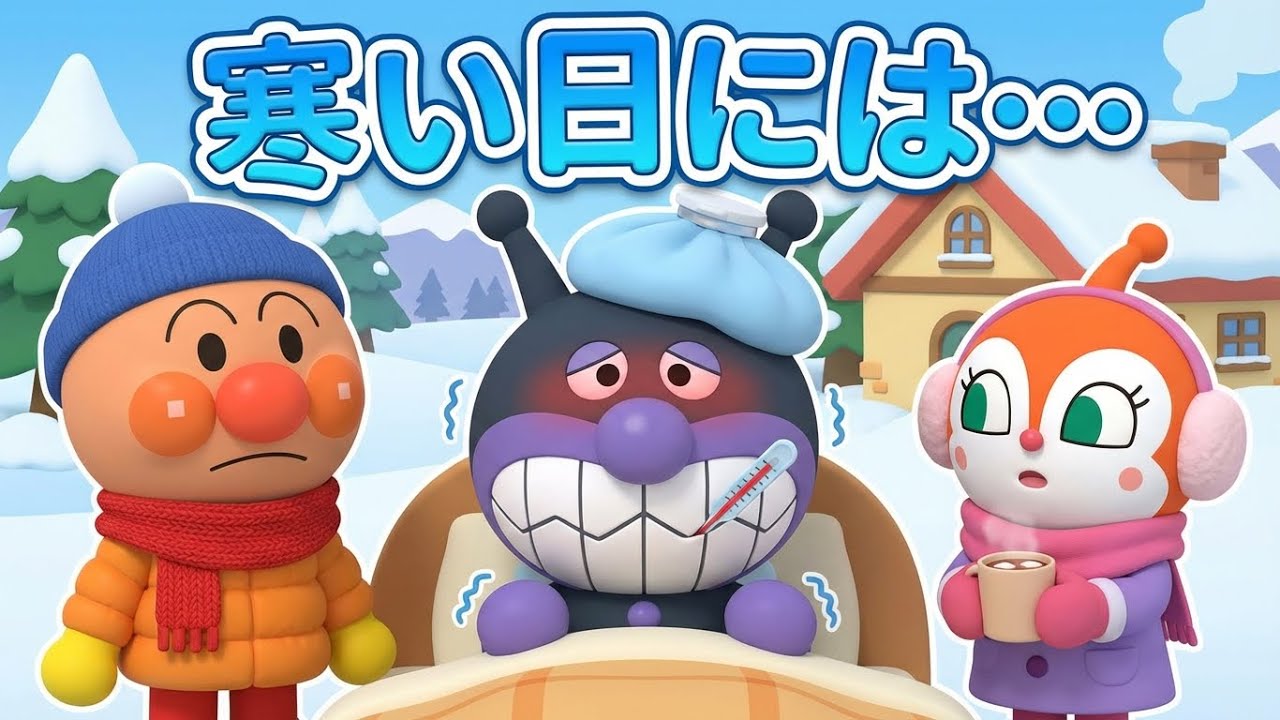 【アンパンマン人形劇アニメ】さむいひは あったかくしておでかけしよう⛄️|知育アニメ