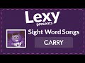 Comprensión del video: 'Carrie y Carry'