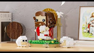 Unboxing! Good Shepherd Brickheadz (277 pieces) Easter Jesus Christ F-A0681 screenshot 5