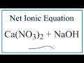 Net Ionic Equations and Spectator Ions