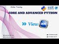 Core & Advance Python Online Training Demo @ 20/08/2024