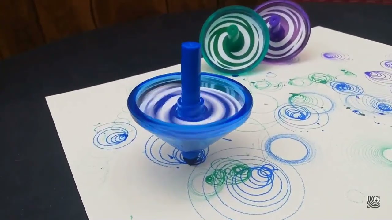 Super petit jouet pas cher ! Toupie avec crayon dessin activité enfant