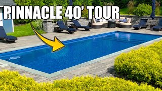 Leisure Pools Pinnacle 40 Fiberglass Pool Tour | Chester, NY