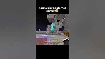 normal day on aternos server 😕.... #minecraft