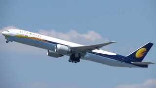 Jet Airways/Etihad Airways Boeing 777-300ER Takeoff at John F. Kennedy International Airport