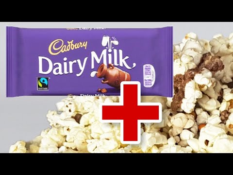 How to make Cadbury Popcorn chocolate bar snack DIY