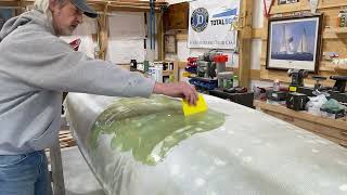 How to Fiberglass a Foam Hull Saving a Snark Episode 6