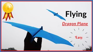 How To Make A Paper Airplane Dragon || Best Flying Dragon Plane || Dragon Paper Plane