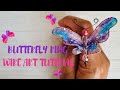 Butterfly UV dip resin wire art - Sophie and toffee March elves box - DIY butterfly resin ring