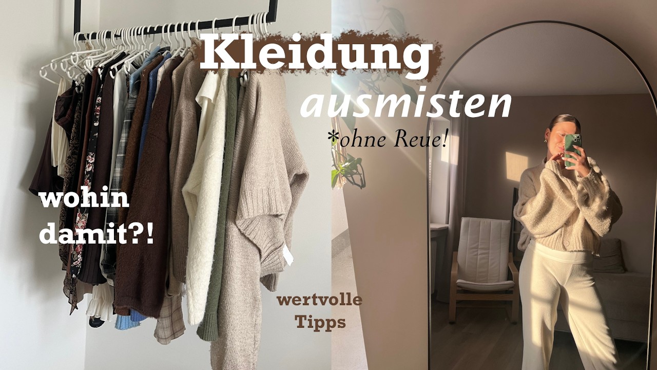 Wir misten meinen Kleiderschrank aus! 🧺 Tipps zum Ausmisten + Wohin mit der aussortierten Kleidung?