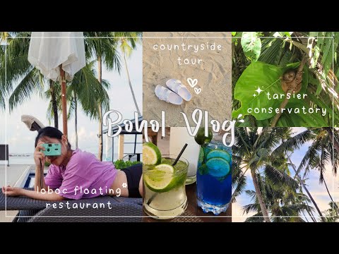 BOHOL VLOG 🏝️: Countryside Tour: Tarsier Sanctuary🐒, Cultural Village & Loboc River ✨| Gabby Tipon 🎀