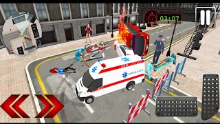 911 محاكي الطوارئ الإنقاذ - سيارة إسعاف شرطة جديدة -  العاب سيارات - العاب اندرويد - android games screenshot 2